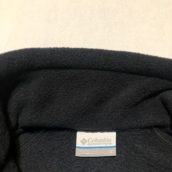 Columbia Womens Full Zip Up Fleece Jacket Long Sleeve Mock Neck Black SZ S EUC - Picture 4 of 11